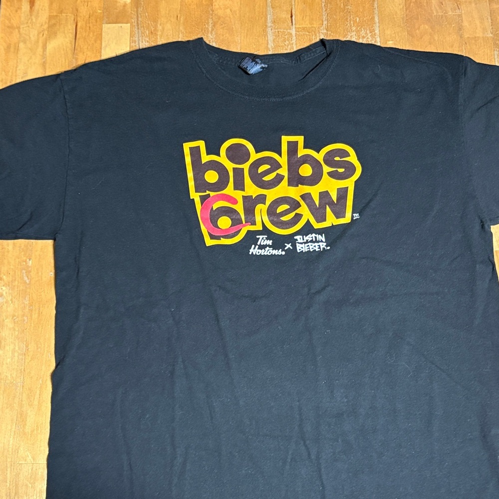 Justin Bieber Tim Hortons Biebs Brew Crew T-Shirt